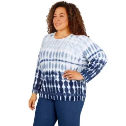 Plus Size Alfred Dunner Shenandoah Valley Ombre Tie Dye Sweater -Alfred Dunner Shop 5960357 ALT2