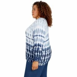 Plus Size Alfred Dunner Shenandoah Valley Ombre Tie Dye Sweater -Alfred Dunner Shop 5960357 ALT3
