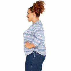 Plus Size Alfred Dunner Shenandoah Valley Striped Print Top 8 Plus Size Alfred Dunner Shenandoah Valley Striped Print Top -Alfred Dunner Shop 5960365 ALT3