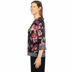 Petite Alfred Dunner Theater District Mixed Print Top 8 Petite Alfred Dunner Theater District Mixed Print Top -Alfred Dunner Shop 5960600 ALT3