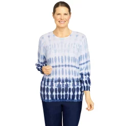 Petite Alfred Dunner Shenandoah Valley Ombre Tie Dye Sweater