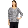 Petite Alfred Dunner Theater District Texture Top