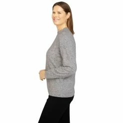 Women's Alfred Dunner Classics Cashmelon Mockneck Sweater -Alfred Dunner Shop 6009578 ALT3
