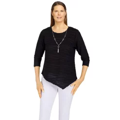 Women's Alfred Dunner Classics Solid Texture Top