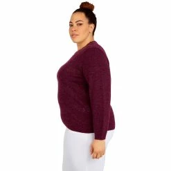 Plus Size Alfred Dunner Classics Cashmelon Sweater -Alfred Dunner Shop 6009790 ALT3