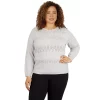 Plus Size Alfred Dunner Classics Cashmelon Sweater