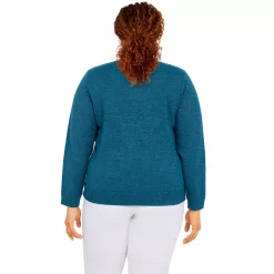 Plus Size Alfred Dunner Classics Cashmelon Mockneck Sweater -Alfred Dunner Shop 6009981 ALT