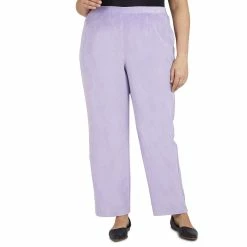 Women's Alfred Dunner Victoria Falls Corduroy Pull-On Straight-Leg Pants