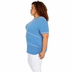 Plus Size Alfred Dunner Peace of Mind Peaceful Embroidered Blocks Top -Alfred Dunner Shop 6044982 ALT3