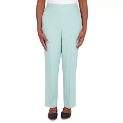 Petite Alfred Dunner Lady Like Chic Straight-Leg Pants