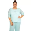 Plus Size Alfred Dunner Lady Like Lace Top